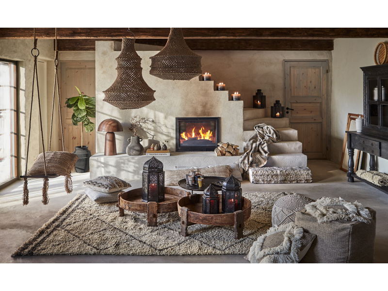 Inrednings bild på Bordslampa Fungi L, brun. Inrednings bild på Bordslampa Fungi L, brun.