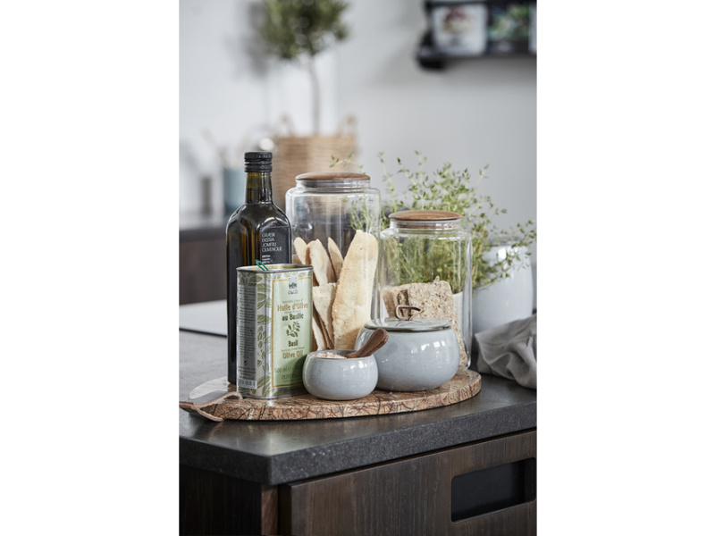 Bild på Glasburk Cristella i färgerna glas och brun tillverkad av Glas och Trä från Lene Bjerre.