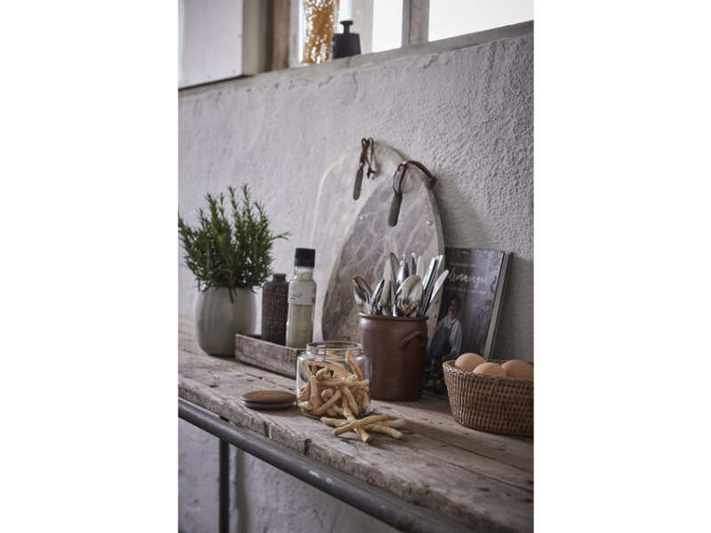 Produktbild på Glasburk Cristella i färgerna glas och brun tillverkad av Glas och Trä från Lene Bjerre.