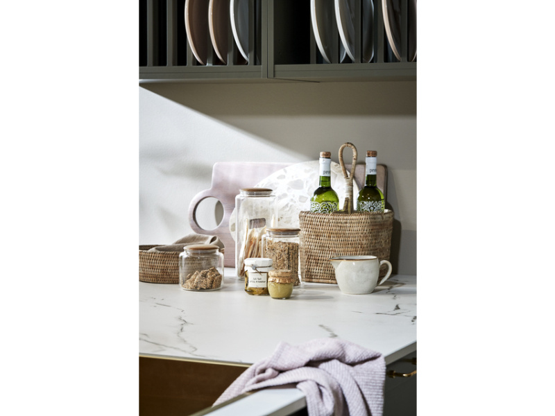 Bild på Glasburk Cristella i färgerna glas och brun tillverkad av Glas och Trä från Lene Bjerre.