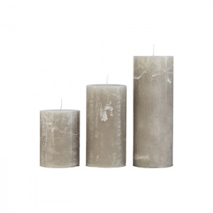Bild på Blockljus Rustic Stone i färgen Stone från Cozy living. Bild på Blockljus Rustic Stone i färgen Stone från Cozy living.