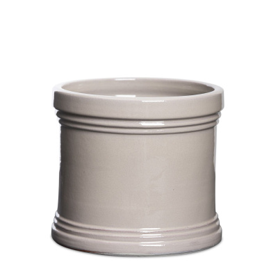 Produktbild på Kruka Cano Sandgrå 19x19 i färgen sandgrå tillverkad av Keramik från Boavista. Bild på Kruka Cano Sandgrå 19x19 i färgen sandgrå tillverkad av Keramik från Boavista.