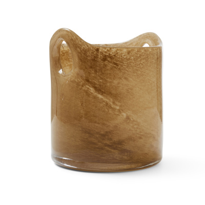 Produktbild på Ljuslykta Buco Guld 12x15 i färgen guld tillverkad av Glas från Jakobsdals.