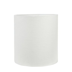 Lampskärm Linen 30x32 Offwhite Frilagd mot vit bakgrund