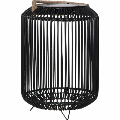 Solcellslampa Sunlight dekorationskorg frilagd mot vit bakgrund. 